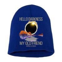 Hello Darkness My Old Friend Solar Eclipse April 08 2024 Short Acrylic Beanie