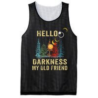 Hello Darkness My Old Friend Solar Eclipse April 08 2024 Mesh Reversible Basketball Jersey Tank