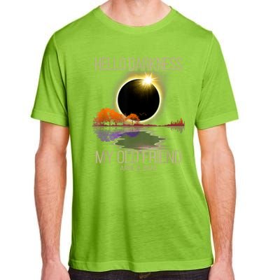 Hello Darkness My Old Friend Solar Eclipse April 08 2024 Adult ChromaSoft Performance T-Shirt