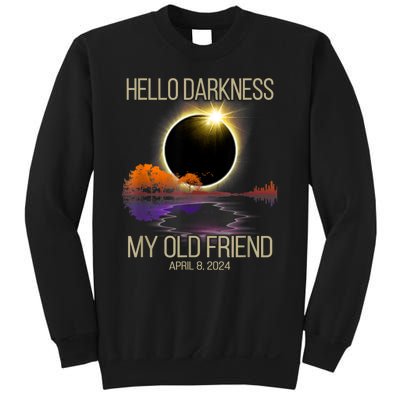 Hello Darkness My Old Friend Solar Eclipse April 08 2024 Sweatshirt