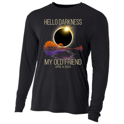 Hello Darkness My Old Friend Solar Eclipse April 08 2024 Cooling Performance Long Sleeve Crew