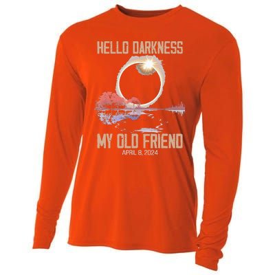 Hello Darkness My Old Friend Solar Eclipse April 08 2024 Cooling Performance Long Sleeve Crew