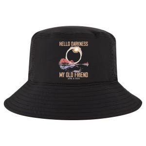 Hello Darkness My Old Friend Solar Eclipse April 08 2024 Cool Comfort Performance Bucket Hat