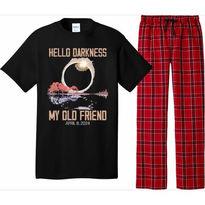 Hello Darkness My Old Friend Solar Eclipse April 08 2024 Pajama Set