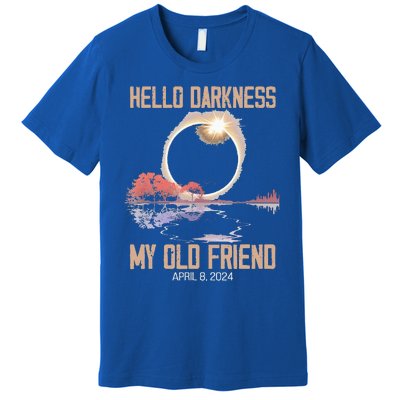 Hello Darkness My Old Friend Solar Eclipse April 08 2024 Premium T-Shirt