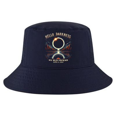 Hello Darkness My Old Friend Solar Eclipse April 08 2024 Cool Comfort Performance Bucket Hat