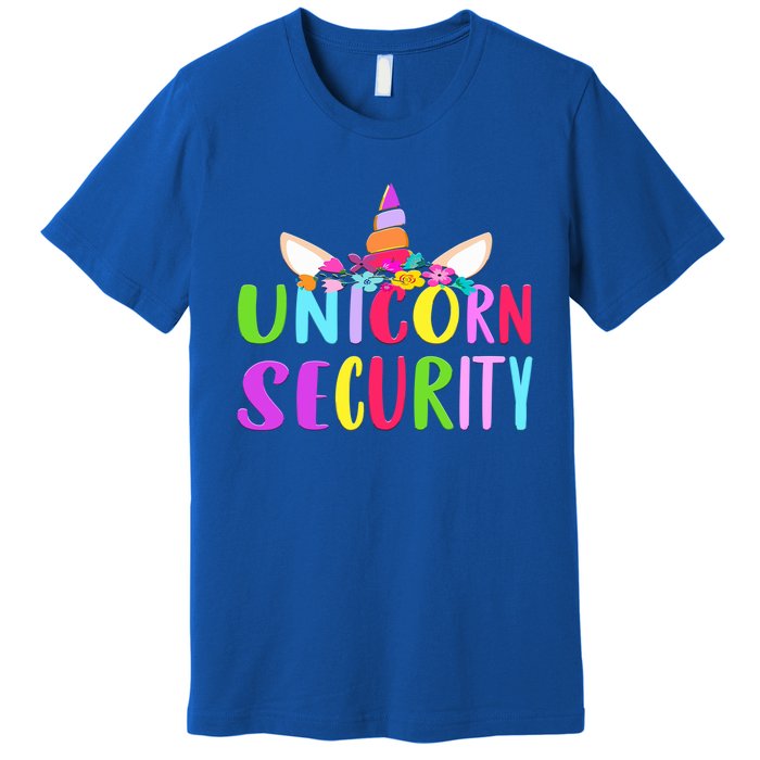 Halloween Dad Mom And Daughter Costume Unicorn Security Cute Gift Premium T-Shirt