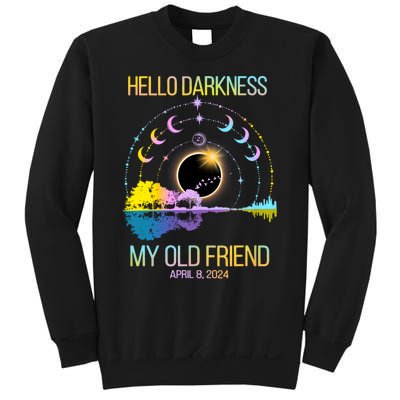 Hello Darkness My Old Friend April 08 Solar Eclipse Sweatshirt