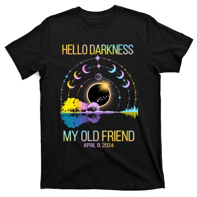 Hello Darkness My Old Friend April 08 Solar Eclipse T-Shirt