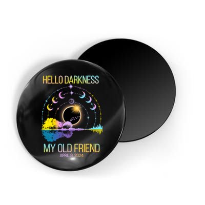 Hello Darkness My Old Friend April 08 Solar Eclipse Magnet