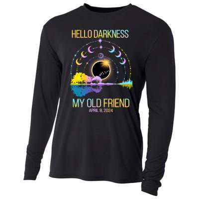 Hello Darkness My Old Friend April 08 Solar Eclipse Cooling Performance Long Sleeve Crew