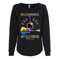 Hello Darkness My Old Friend April 08 Solar Eclipse Womens California Wash Sweatshirt