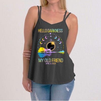 Hello Darkness My Old Friend April 08 Solar Eclipse Women's Strappy Tank