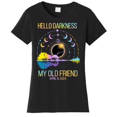 Hello Darkness My Old Friend April 08 Solar Eclipse Women's T-Shirt