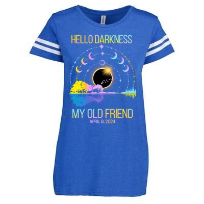 Hello Darkness My Old Friend April 08 Solar Eclipse Enza Ladies Jersey Football T-Shirt