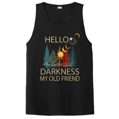 Hello Darkness My Old Friend Solar Eclipse April 08 2024 Trending Now Get It PosiCharge Competitor Tank