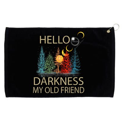 Hello Darkness My Old Friend Solar Eclipse April 08 2024 Trending Now Get It Grommeted Golf Towel