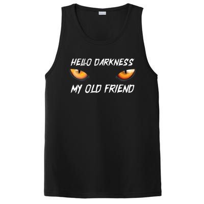 Hello Darkness My Old Friend Halloween Costume Cat PosiCharge Competitor Tank