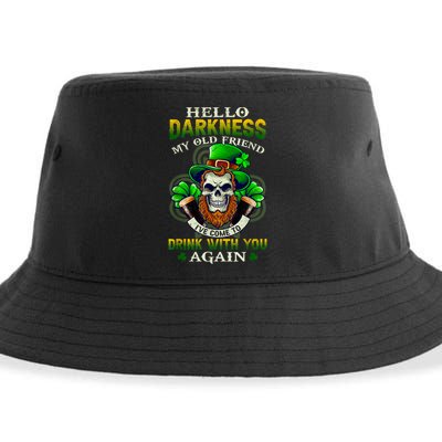 Hello Darkness My Old Friend I’ve Come To Drink With You Again Sustainable Bucket Hat