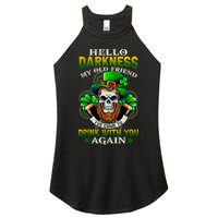 Hello Darkness My Old Friend I’ve Come To Drink With You Again Women's Perfect Tri Rocker Tank