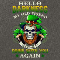 Hello Darkness My Old Friend I’ve Come To Drink With You Again Cotton Canvas Backpack