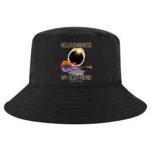 Hello Darkness My Old Friend Solar Eclipse April 08 2024 Cool Comfort Performance Bucket Hat