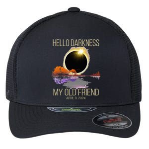 Hello Darkness My Old Friend Solar Eclipse April 08 2024 Flexfit Unipanel Trucker Cap