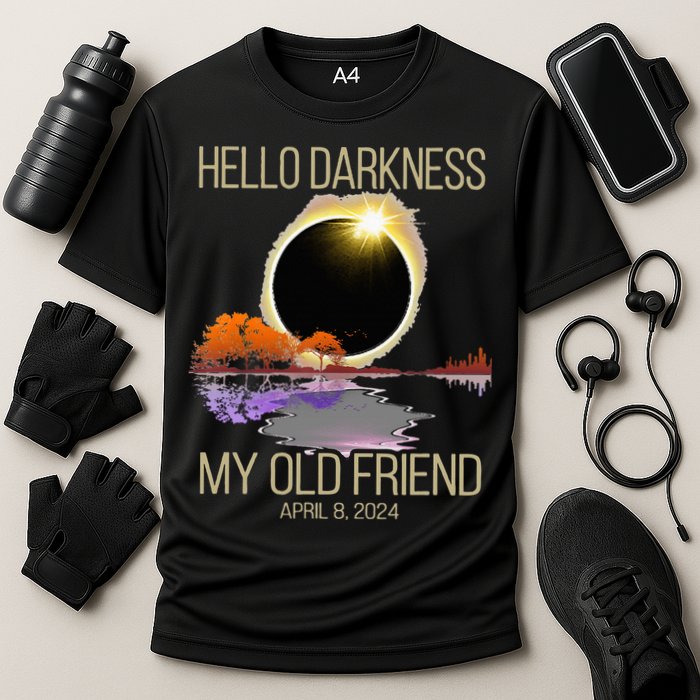 Hello Darkness My Old Friend Solar Eclipse April 08 2024 Performance Shirt