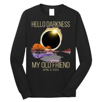 Hello Darkness My Old Friend Solar Eclipse April 08 2024 Long Sleeve Shirt