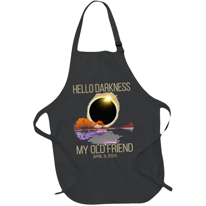 Hello Darkness My Old Friend Solar Eclipse April 08 2024 Apron