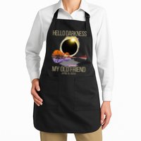 Hello Darkness My Old Friend Solar Eclipse April 08 2024 Apron