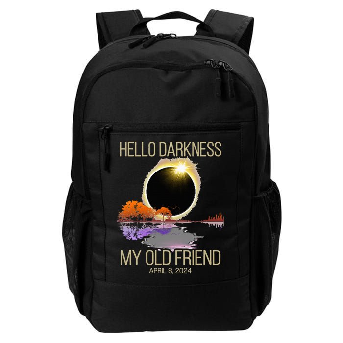 Hello Darkness My Old Friend Solar Eclipse April 08 2024 Daily Commute Backpack