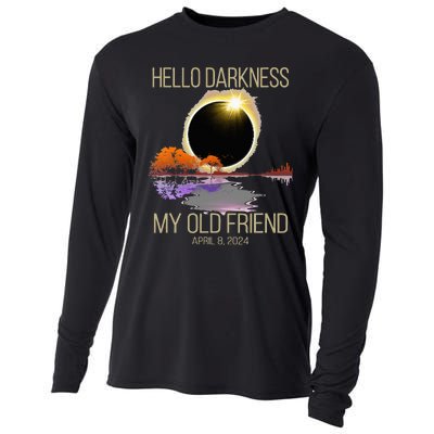 Hello Darkness My Old Friend Solar Eclipse April 08 2024 Cooling Performance Long Sleeve Crew