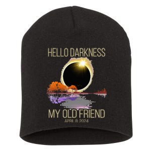 Hello Darkness My Old Friend Solar Eclipse April 08 2024 Short Acrylic Beanie