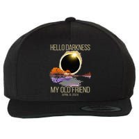 Hello Darkness My Old Friend Solar Eclipse April 08 2024 Wool Snapback Cap