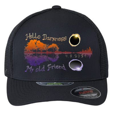 Hello Darkness My Old Friend Solar Eclipse Flexfit Unipanel Trucker Cap