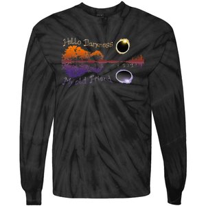 Hello Darkness My Old Friend Solar Eclipse Tie-Dye Long Sleeve Shirt