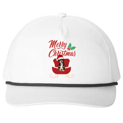 Havanese Dog Merry Christmas Design For The Holiday Season! Snapback Five-Panel Rope Hat