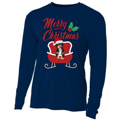 Havanese Dog Merry Christmas Design For The Holiday Season! Cooling Performance Long Sleeve Crew