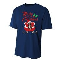 Havanese Dog Merry Christmas Design For The Holiday Season! Youth Performance Sprint T-Shirt