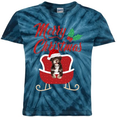 Havanese Dog Merry Christmas Design For The Holiday Season! Kids Tie-Dye T-Shirt