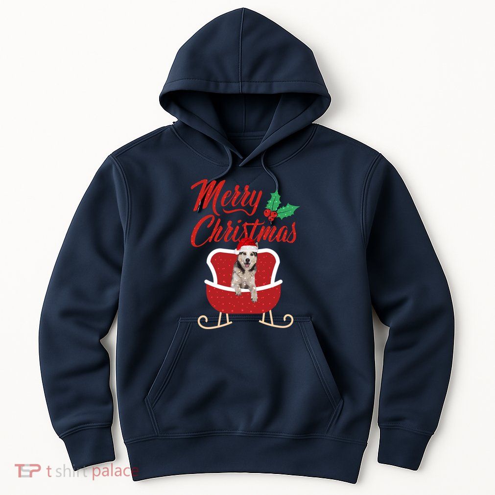 Husky Dog Merry Christmas Design For The Holiday Season! Hoodie