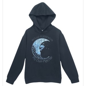 Hello Darkness My Old Friend Funny Cat Moon Urban Pullover Hoodie