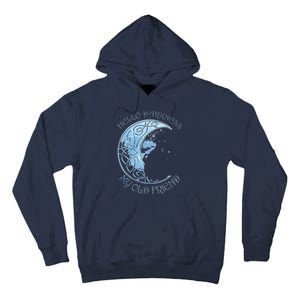 Hello Darkness My Old Friend Funny Cat Moon Tall Hoodie