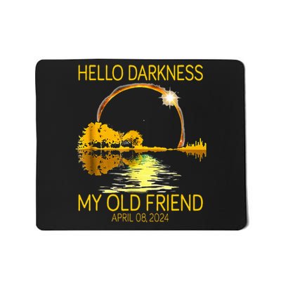 Hello Darkness My Old Friend Funny Skeleton Solar Eclipse Mousepad