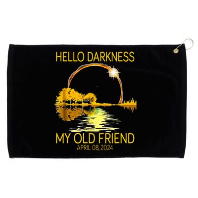 Hello Darkness My Old Friend Funny Skeleton Solar Eclipse Grommeted Golf Towel