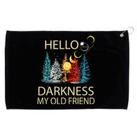 Hello Darkness My Old Friend Solar Eclipse April 08 2024 Grommeted Golf Towel