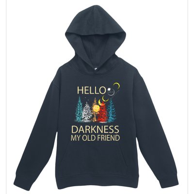 Hello Darkness My Old Friend Solar Eclipse April 08 2024 Urban Pullover Hoodie