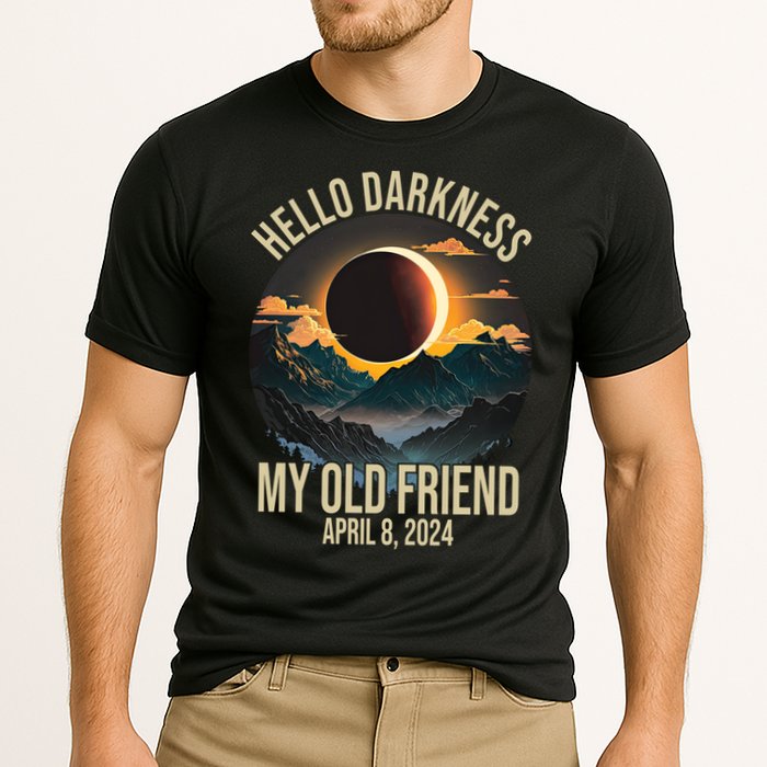 Hello Darkness My Old Friend Solar Eclipse April 08 2024 Performance Shirt