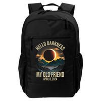 Hello Darkness My Old Friend Solar Eclipse April 08 2024 Backpack